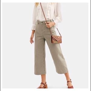 Free People Patti Cropped Wide Leg Pants